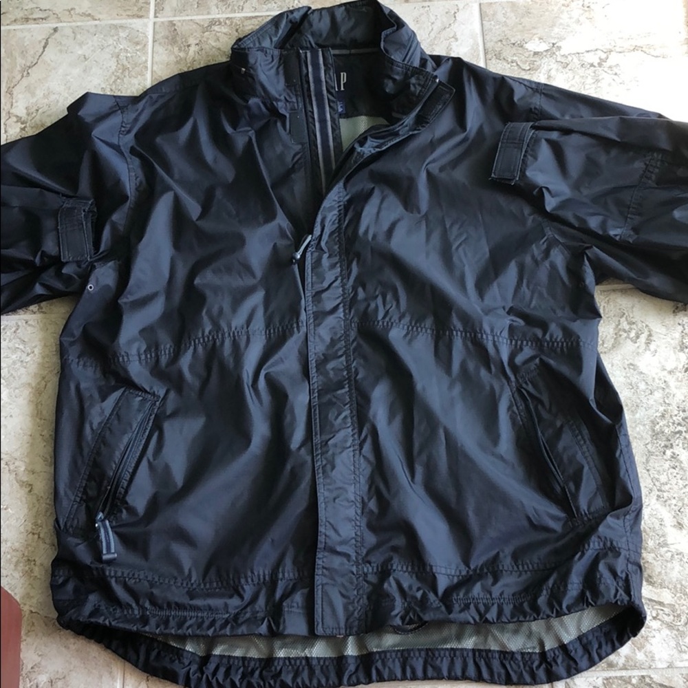 Gap Raincoat, Vintage, Zip in Hood, SZ-XL